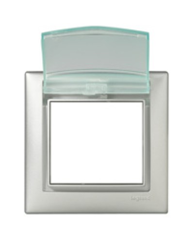 Рамка влагозащищенная Valena IP 44 с крышкой алюминий Legrand 770150 в Таганроге Аксессуары для кабель-канала Pintop.ru