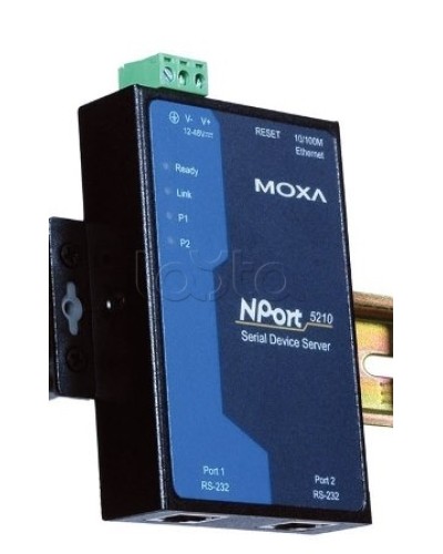Сервер 2-портовый RS-232 в Ethernet Moxa NPort 5210 в Таганроге Дополнительное оборудование для ОПС Pintop.ru