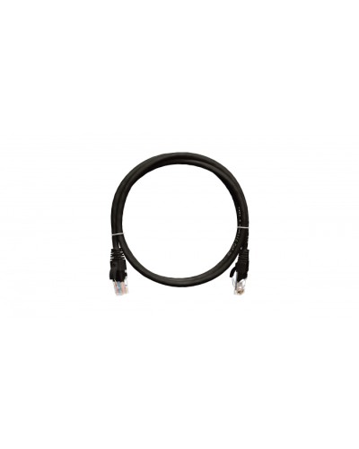 Шнур коммутационный 2хRJ45/8P8C, U/UTP, 4 пары, Кат.5е, LSZH, черный (1м) NIKOMAX NMC-PC4UD55B-010-C-BK в Таганроге Патчкорды (медные) Pintop.ru
