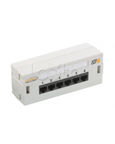 Патч-панель 19, 6xRJ45 NIKOMAX (NMC-WP06UE2-GY) в Таганроге Патч панель Pintop.ru