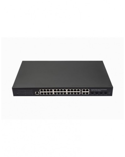 Управляемый L2 PoE коммутатор Gigabit Ethernet на 24 RJ45 PoE + 4 x GE Combo Uplink порта NST NS-SW-24G4G-PL в Таганроге Коммутаторы Pintop.ru