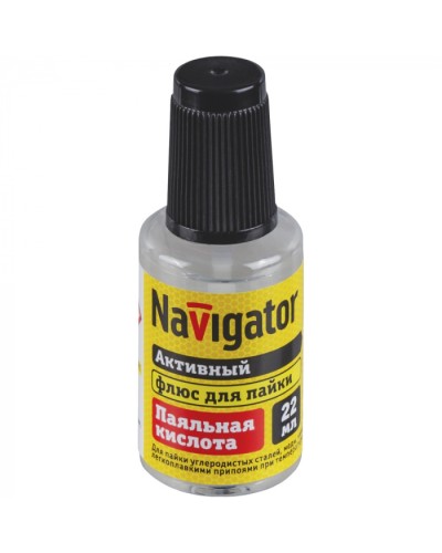 Флюс Navigator 93 262 NEM-Fl01-F22 (паяльная кислота, 22 мл) в Таганроге Аксессуары для кабель-канала Pintop.ru