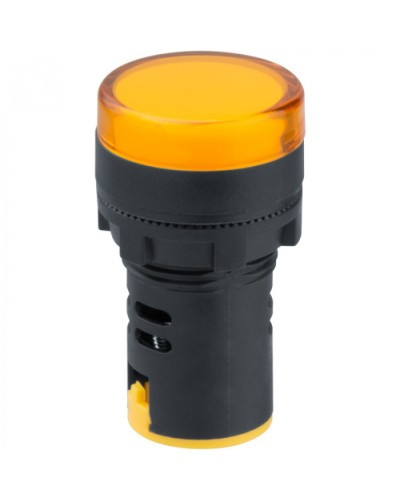 Лампа индикаторная Navigator 82 802 NBI-I-AD22-230-Y желтая d22мм 230В AC/DC в Таганроге Источники света(Лампы) Pintop.ru