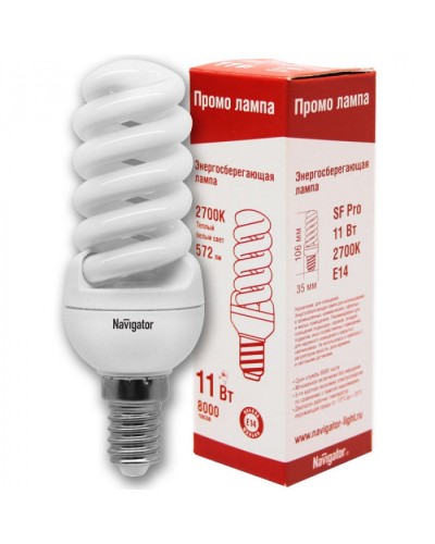Лампа Navigator 94 098 NCLP-SF-11-827-E14 xxx в Таганроге Источники света(Лампы) Pintop.ru