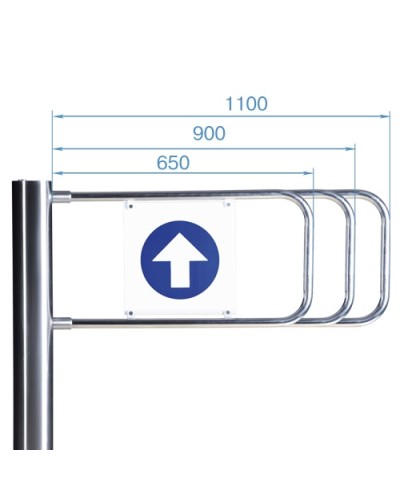Створка для стойки калитки PERCo-AG-1100 (1100мм) в Таганроге Ограждения Pintop.ru