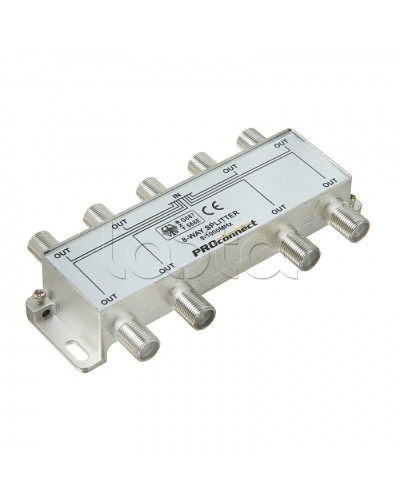 Сплиттер антенный ТВ х 8 под F разъём 5-1000 МГц PROCONNECT 05-6025 в Таганроге Дополнительное оборудование для сетей Pintop.ru