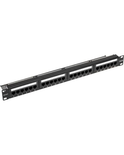 Панель коммутационная с кабельным органайзером 19, 1U, 24 порта, UTP, RJ-45, CAT 5e REXANT PRO (02-0031) в Таганроге Аксессуары для стоек и шкафов Pintop.ru