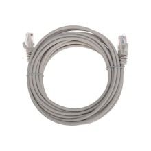 Патч-корд U/UTP, CAT 5e, RJ45-RJ45, 26AWG, LSZH, серый, 5м REXANT 02-0100-5
