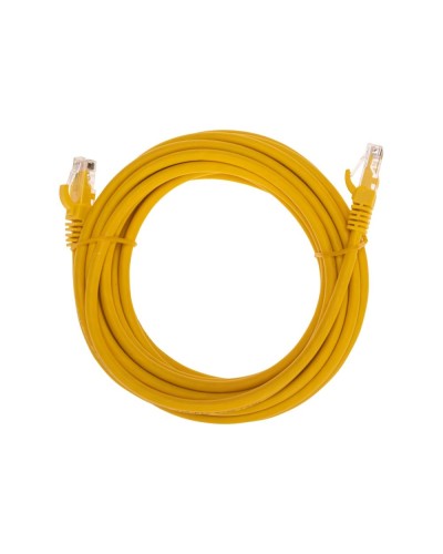 Патч-корд U/UTP, CAT 6, RJ45-RJ45, 26AWG, LSZH, желтый, 5м REXANT 02-0295-5 в Таганроге Патчкорды (медные) Pintop.ru