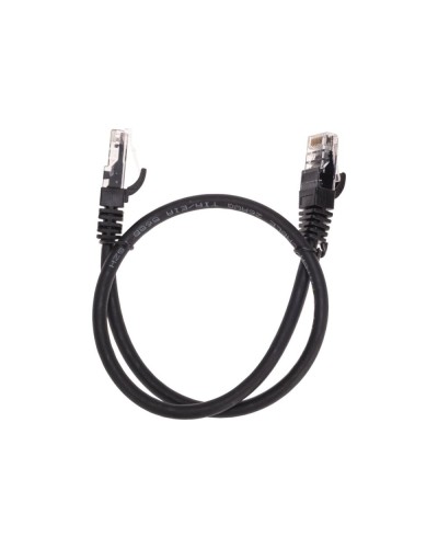 Патч-корд U/UTP, CAT 6, RJ45-RJ45, 26AWG, LSZH, черный, 0,5м REXANT 02-0292-05 в Таганроге Патчкорды (медные) Pintop.ru
