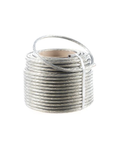 Трос стальной в ПВХ изоляции d=10.0 мм, катушка 50 метров REXANT (09-5300) в Таганроге Крепежные изделия Pintop.ru