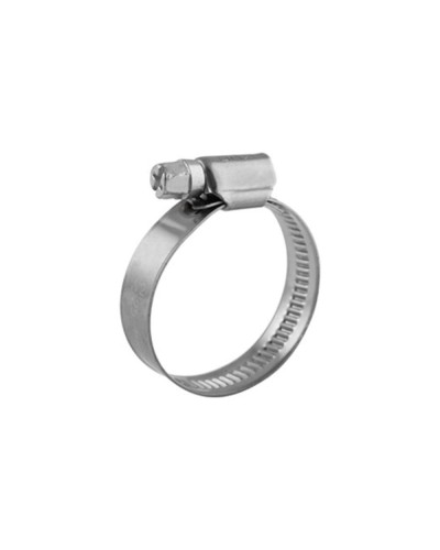 Хомут червячный 16-27/12-0,8мм, нержавеющая сталь W2, (50 шт/уп) REXANT 07-0716-12 в Таганроге Стяжки-хомуты Pintop.ru