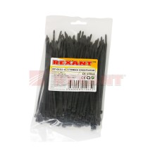 Хомут-стяжка нейлоновый 4х150 мм чёрный (100шт/уп) REXANT 07-0151-4