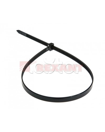 Хомут-стяжка нейлоновый 8х500 мм чёрный (100шт/уп) REXANT 07-0503 в Таганроге Стяжки-хомуты Pintop.ru