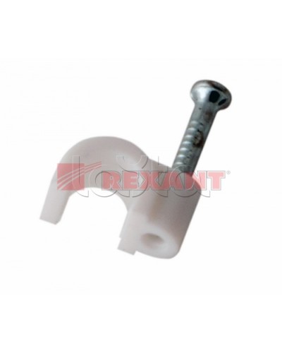 Крепеж кабеля круглый 5мм (10шт/уп) REXANT 07-4005 в Таганроге Держатели, клипсы, скобы Pintop.ru