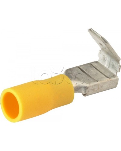 Клемма плоская изолированная 4-6 мм² (КПИ гнездо+штекер - 7.4мм+6.3мм) (100шт/уп) REXANT 08-0452 в Таганроге Клеммные колодки Pintop.ru