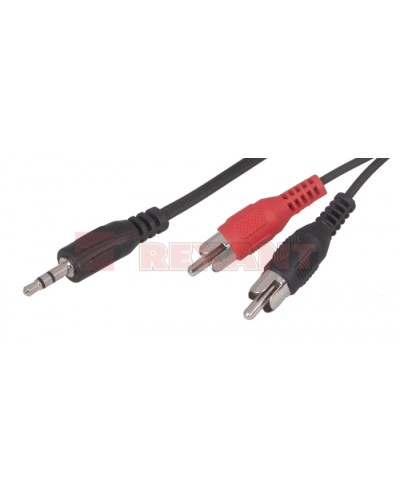 Шнур 3.5 мм стерео штекер - 2 RCA 1.5 м (10шт/уп) REXANT 17-4202 в Таганроге Коннекторы Pintop.ru