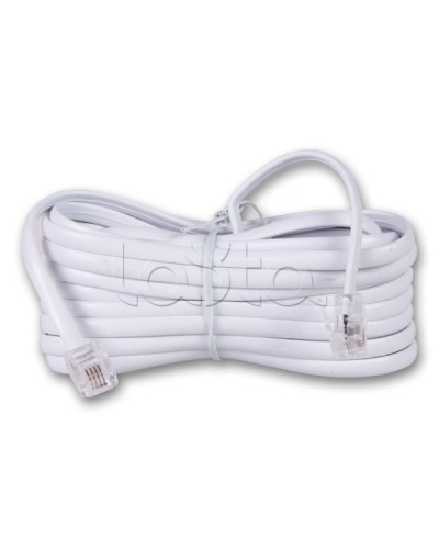 Удлинитель телефонный 5 м белый (10шт/уп) REXANT 18-3051 в Таганроге Патч-корды и пигтейлы Pintop.ru