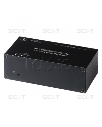 Распределитель видеосигнала HDCVI/HDTVI/AHD SC&T CD108HD в Таганроге Видеоусилители, Модуляторы, Делители Pintop.ru