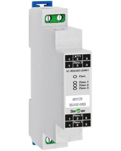 Преобразователь протокола Smartec IC-RS485-DIN1 в Таганроге Адресная система охранно-пожарной радиоканальной сигнализации Smartec Pintop.ru