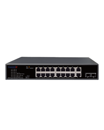 Неуправляемый коммутатор DSSL TRASSIR TR-NS14202S-185-16POE в Таганроге Коммутаторы Pintop.ru