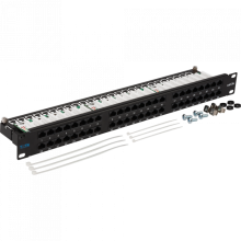 Патч-панель 48 портов, UTP, кат.5E, 1U TWT (TWT-PP48/1U-U5E)