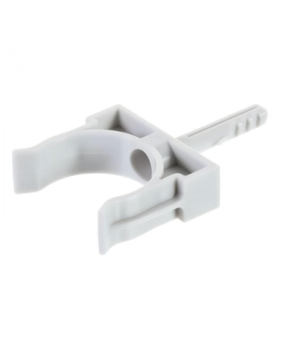 Держатель Экоплатс дюбелем без шурупа D20мм (черный) в Таганроге Аксессуары для кабель-канала Pintop.ru