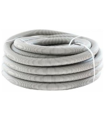 Труба гофр. ПНД HF 50 мм с зондом лёгкая серый (15 м) ОКЛ Экопласт 20150HF в Таганроге Труба гофрированная Pintop.ru