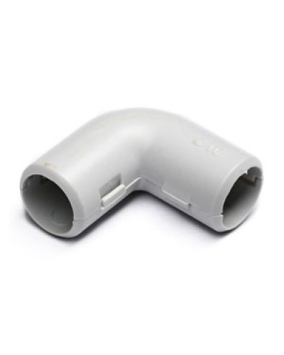 Угол 90° (из двух частей) для труб D16 мм, без галогена Экопласт 41216HF в Таганроге Повороты, муфты, тройники Pintop.ru