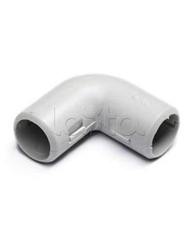 Угол 90° (из двух частей) для труб D32 мм, без галогена Экопласт 41232HF в Таганроге Аксессуары для труб (ОКЛ) Экопласт Pintop.ru