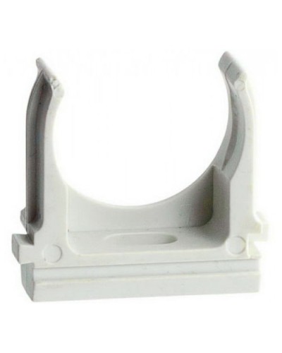 Держатель (клипса) для гофрированной или жесткой гладкой трубы D25 мм, цвет чёрный (50 шт/уп) Экопласт 41725-50BL в Таганроге Держатели, клипсы, скобы Pintop.ru