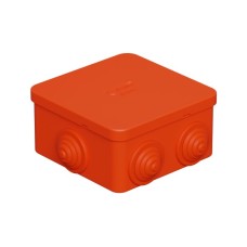 Коробка огн. E110, о/п 85х85х50мм,без галогена, 12 вых., IP55, 8P, оранж. Экопласт (43141HF)