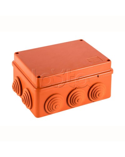 JBS150 Коробка огн. E110, о/п 150х110х70мм, без галогена,10 вых., IP55, 9P, (1,5-4 мм2), цвет оранж. Экопласт (43169HF) в Таганроге Коробки (ОКЛ) Экопласт Pintop.ru