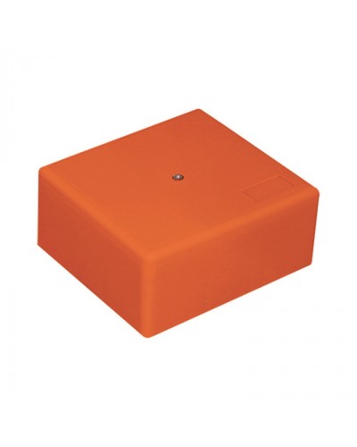 MB75 Коробка огн. E-110,о/п 75х75х40, с гладкими стенками,без галогена, заземление, IP41, 5P, (1,5-6мм2), цвет оранж в Таганроге Распределительные коробки Pintop.ru