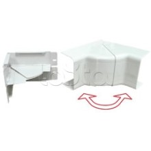 Угол внутренний изменяемый 100x40 с задней стенкой и разделителем для кабель-канала серии ARC-LAN Экопласт 576114