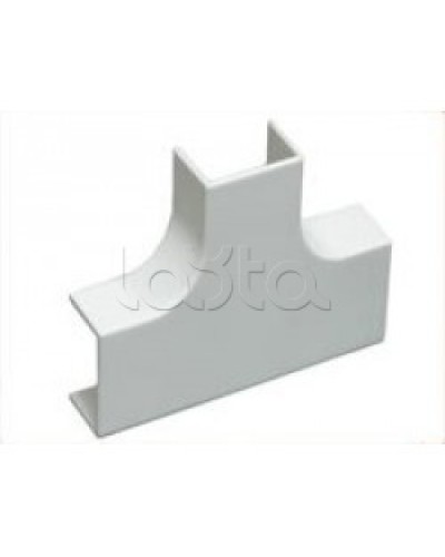 Угол Т-образный плавный стандарт TIA 25x16 мм Экопласт 72405R в Таганроге Аксессуары для кабель-канала Pintop.ru