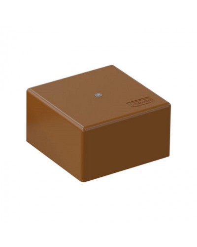 SD3 Коробка распределительная для о/п, для монтажного пистолета 75x75x40мм, 6 пар 10мм2, (корич.) Экопласт (72935B) в Таганроге Распределительные коробки Pintop.ru