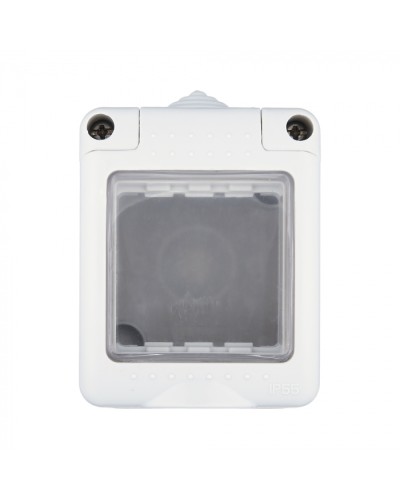 Коробка для о/п, герметичная с прозрачной, силиконовой панелью, 45х45мм IP55 (серый) LK45 (855003) в Таганроге Распределительные коробки Pintop.ru