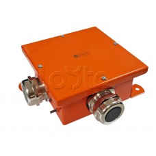 Экопласт SMB165 Коробка металл, огн. E-110,о/п 164х164х65, IP66, 10P, (1,5-4 мм2), оранж.