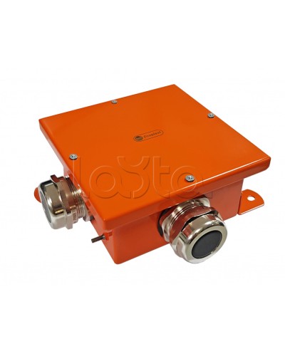 Экопласт SMB165 Коробка металл, огн. E-110,о/п 164х164х65, IP66, 8P, (1,5-6 мм2), оранж. в Таганроге Распределительные коробки Pintop.ru