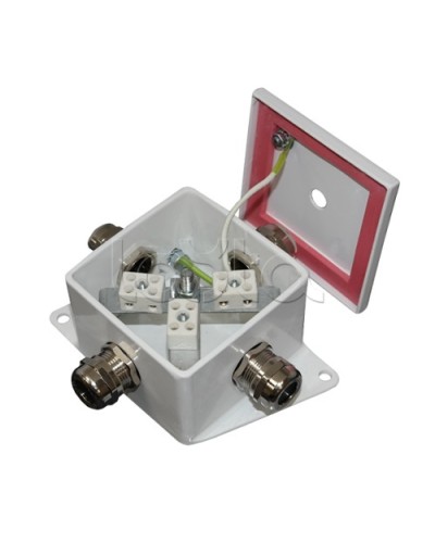 Коробка монтажная огнестойкая Гефест КМ-О (4к*6,0)-IP66, четыре ввода 80х80х68 в Таганроге Распределительные коробки Pintop.ru