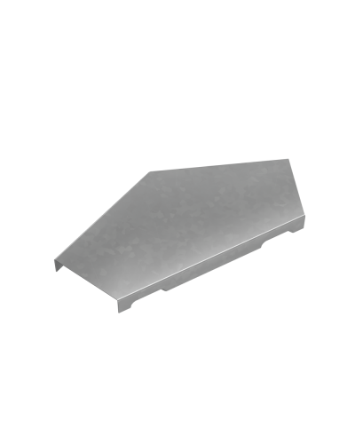 Крышка горизонтального угла 45 гр. 50 мм ПЛЮС INOX304 КМ-Профиль (KGLplus45-50 INOX304) в Таганроге Аксессуары для лотков Pintop.ru