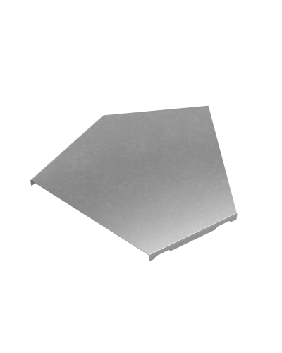 Крышка горизонтального угла 45 гр. 200 мм ПЛЮС HD КМ-Профиль (KGLplus45-200 HD) в Таганроге Аксессуары для лотков Pintop.ru