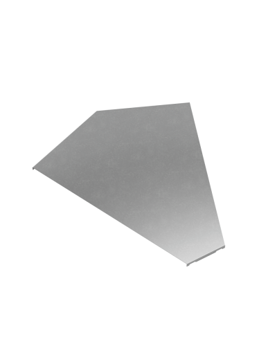 Крышка горизонтального угла 45 гр. 600 мм ПЛЮС КМ-Профиль (KGLplus45-600) в Таганроге Аксессуары для лотков Pintop.ru