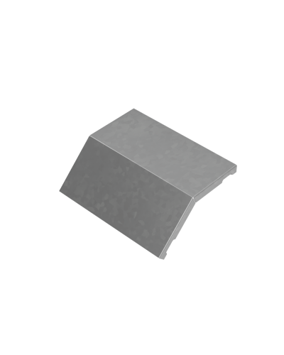 Крышка внешнего вертикального угла 45 гр. 200 мм ПЛЮС HD КМ-Профиль (KVLplus45-200 HD) в Таганроге Аксессуары для лотков Pintop.ru