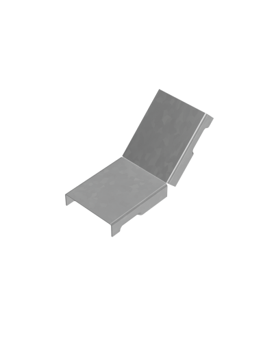 Крышка внутреннего вертикального угла 45 гр. 50 мм ПЛЮС INOX304 КМ-Профиль (KNLplus45-50 INOX304) в Таганроге Аксессуары для лотков Pintop.ru