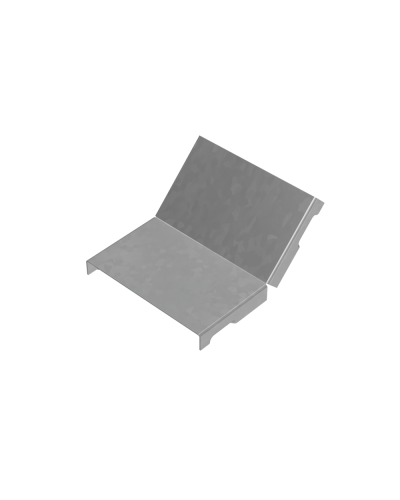 Крышка внутреннего вертикального угла 45 гр. 100 мм ПЛЮС INOX304 КМ-Профиль (KNLplus45-100 INOX304) в Таганроге Аксессуары для лотков Pintop.ru