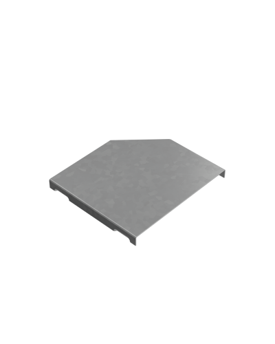 Крышка переходника левого 100-150 мм ПЛЮС КМ-Профиль (KPDplus100-150-L) в Таганроге Аксессуары для лотков Pintop.ru