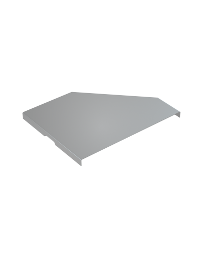 Крышка переходника левого 150-200 мм КМ-Профиль (KPD150-200-L) в Таганроге Аксессуары для лотков Pintop.ru