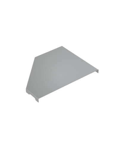 Крышка переходника правого 50-150 мм КМ-Профиль (KPD50-150-R) в Таганроге Аксессуары для лотков Pintop.ru